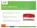 Red Back Table Biohazard Cover Brochure